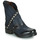 Chaussures Femme Slides MANEBI Leather Sandals S 8.3 Y0 Rose Pattern SAINT EC RIVET Bleu