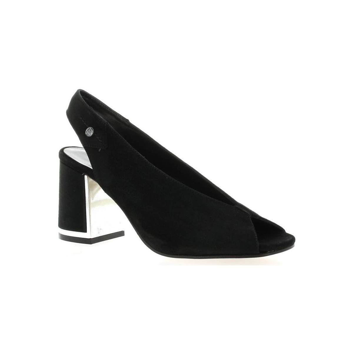 Chaussures Femme Sandales et Nu-pieds Elizabeth Stuart Escarpins cuir velours Noir