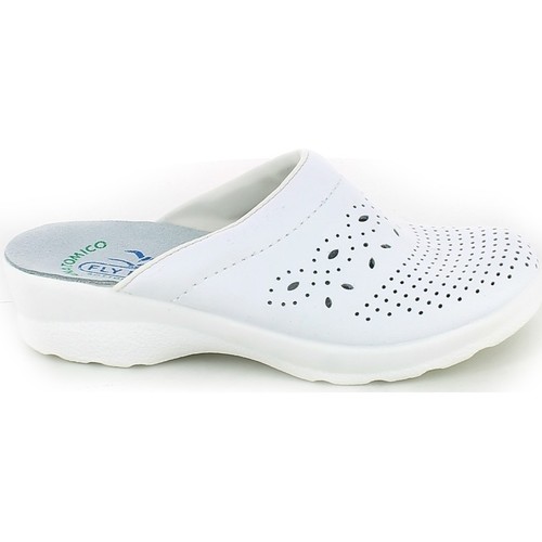Fly Flot 85033.08_36 Blanc - Chaussures Mules Femme 43,00 €