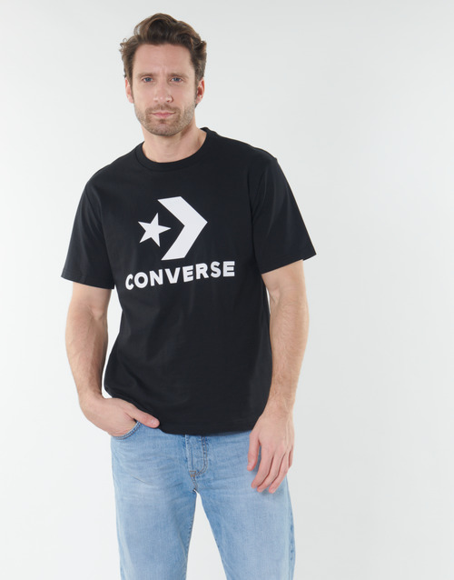 Converse Star Chevron Noir - Livraison Gratuite- Vêtements T-shirts Manches Courtes Homme 1999
