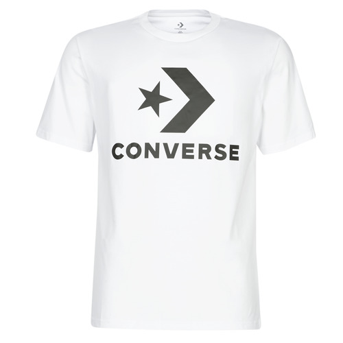 Converse STAR CHEVRON Blanc - Vêtements T-shirts manches courtes Homme  81,00 €