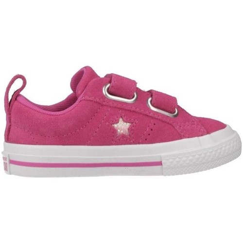 Chaussures Fille Baskets mode suede Converse ONE STAR 2V OX Rose