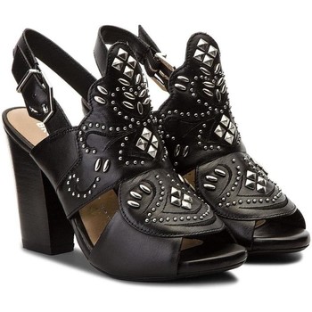 Chaussures Bronx SCORPIO SLINGBACK ZWART Noir - Chaussures Sandale Femme 119 