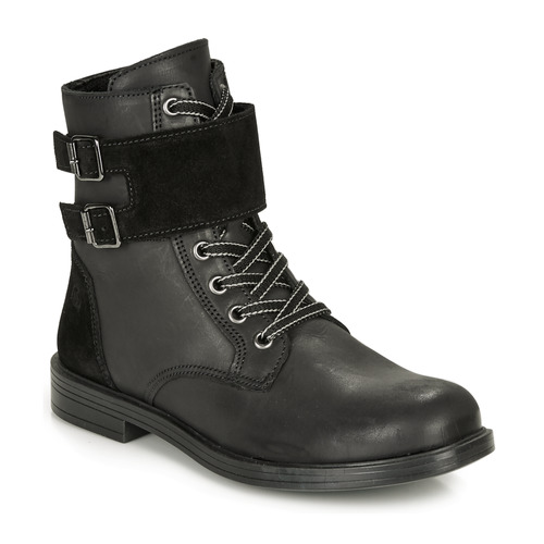 Chaussures Fille Boots Citrouille et Compagnie LOMENE Noir