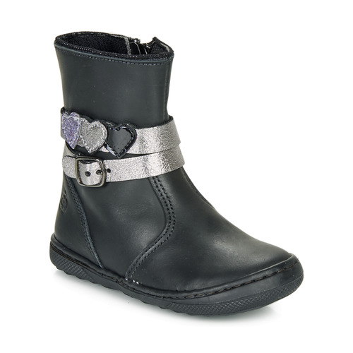 Chaussures Fille Boots Citrouille et Compagnie LOMINE Noir
