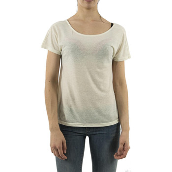 Vêtements Femme T-shirt Essentials Cropped Logo vermelho branco mulher Vero Moda 10214023 Beige