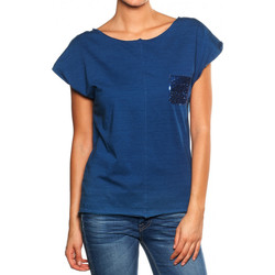Vêtements Femme T-shirts manches courtes Le Temps des Cerises T-shirt  Akiko bleu Bleu