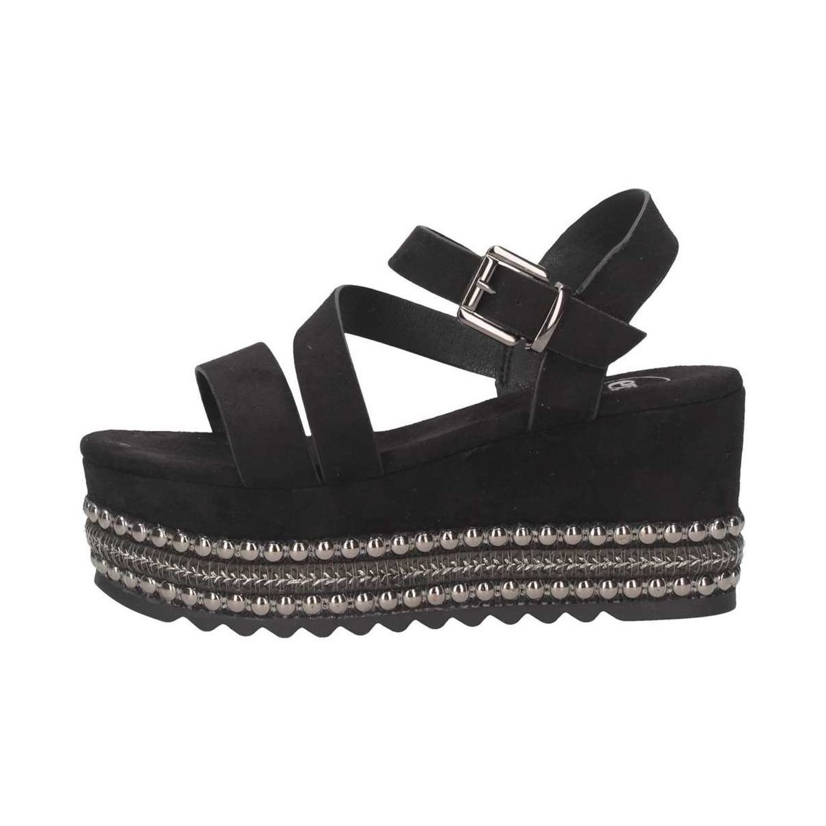 Chaussures Femme Sandales et Nu-pieds Exé Shoes Exe' MACAU-736 BLACK Sandales Femme Noir Noir
