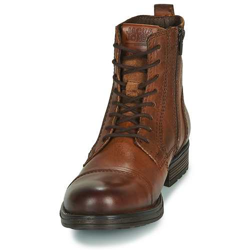 Jack & Jones Jfw Russel Leather Cognac - Livraison Gratuite- Chaussures Boot Homme 7200