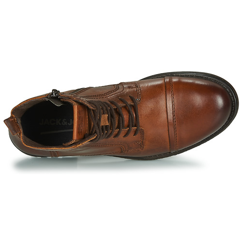 Jack & Jones Jfw Russel Leather Cognac - Livraison Gratuite- Chaussures Boot Homme 7200