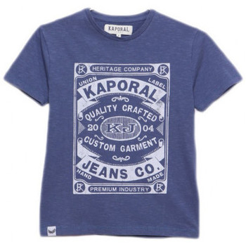 Vêtements Garçon Débardeurs / T-shirts sans manche Kaporal T-Shirt GarÃ§on Adie Blue Us Bleu