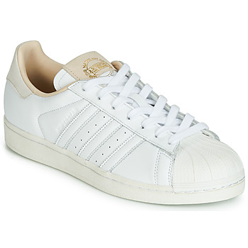 Chaussures Baskets basses adidas women Originals SUPERSTAR Blanc / beige