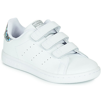 Chaussures Fille Baskets basses adidas Hoodie Originals STAN SMITH CF I ECO-RESPONSABLE Blanc / Iridescent