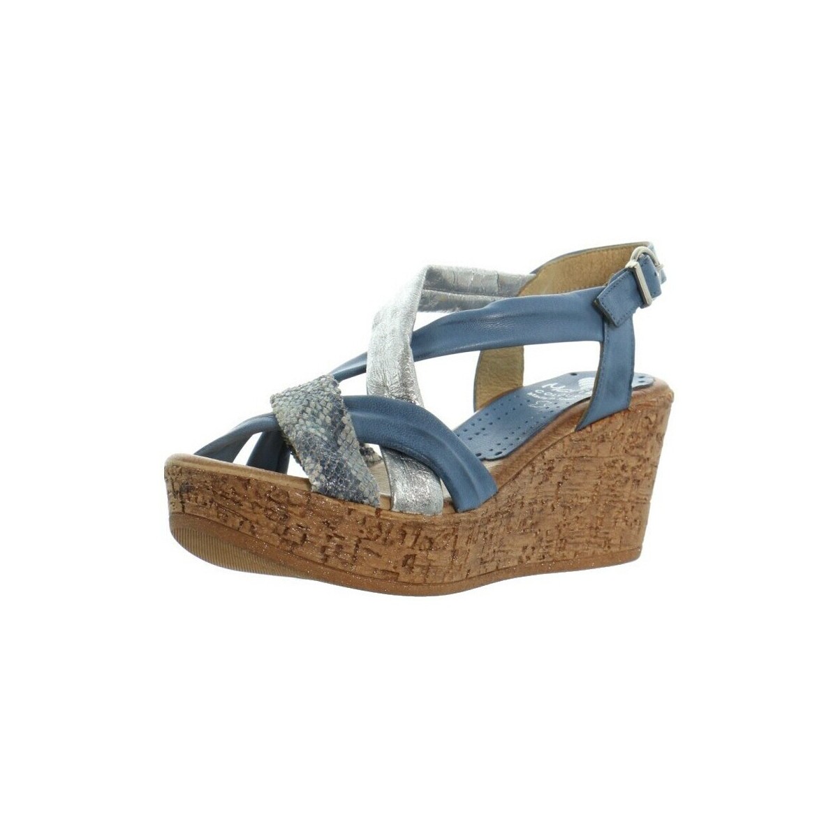 Chaussures Femme Escarpins Marila Talons compensés  ref_46314 Multi Bleu
