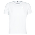 Tommy Hilfiger Big & Tall T-shirt met rond logo op de borst in zwart