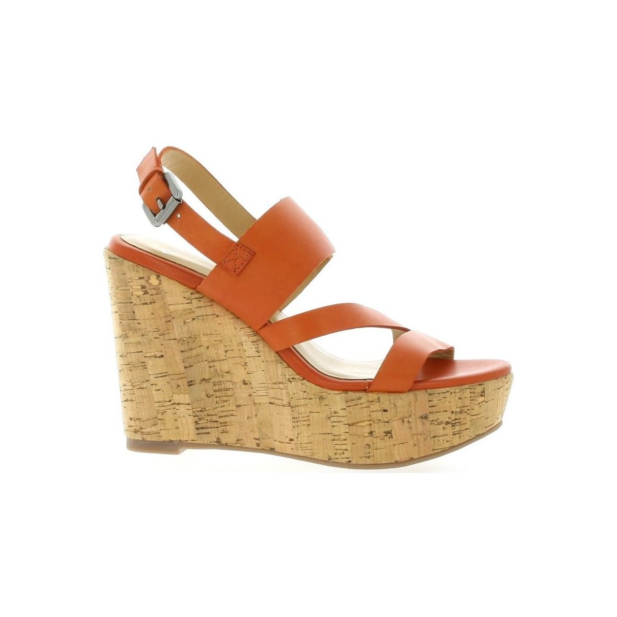 Chaussures Femme Sandales et Nu-pieds Exit Nu pieds cuir Orange