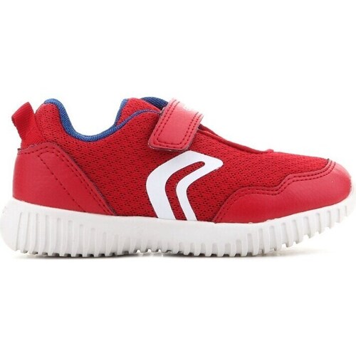 Chaussures Enfant Baskets basses Geox B Waviness Rouge