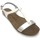 Chaussures Femme Sandales et Nu-pieds Amoa sandales SANARY Blanc/Argent Blanc