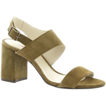 Chaussures Femme Sandales et Nu-pieds Pao Nu pieds cuir velours Taupe