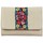 Sacs Femme Porte-monnaie Fuchsia Porte monnaie toile bande déco fleur  Lemon Beige Multicolore