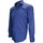Vêtements Homme Chemises manches longues Emporio Balzani chemise fil a fil filotrino bleu Bleu
