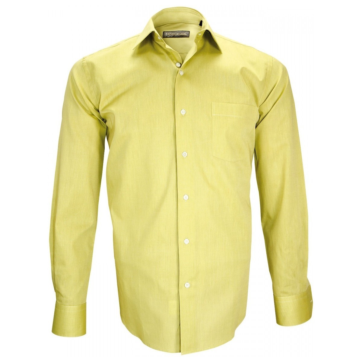 Vêtements Homme Chemises manches courtes Emporio Balzani chemise fil a fil filotrino vert Vert