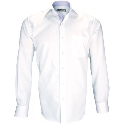 Emporio Balzani chemise double fil 120/2 pasoli blanc Blanc - Vêtements  Chemises manches longues Homme 48,50 €