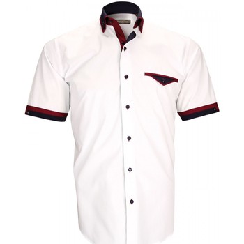 Vêtements Homme Chemises manches longues Emporio Balzani chemisette repassage facile pistoia blanc Blanc