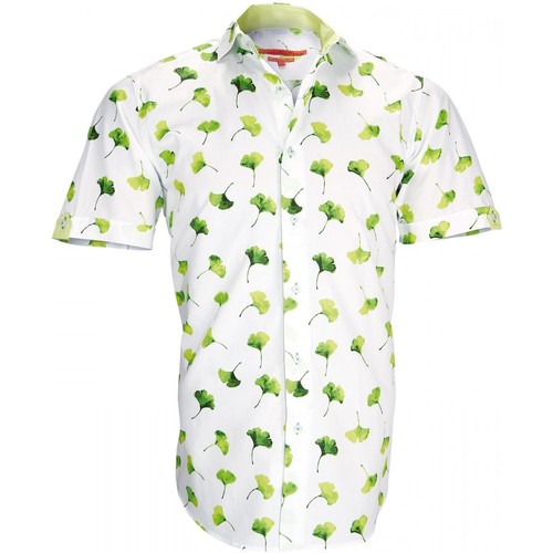 Vêtements Homme Chemises manches courtes Chemise Oxford Derby Vert chemisettes mode greenway vert Vert