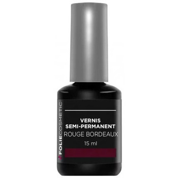 Beauté Femme Vernis à ongles Folie Cosmetic Vernis Semi permanent  Rouge Bordeaux   15ml Rouge