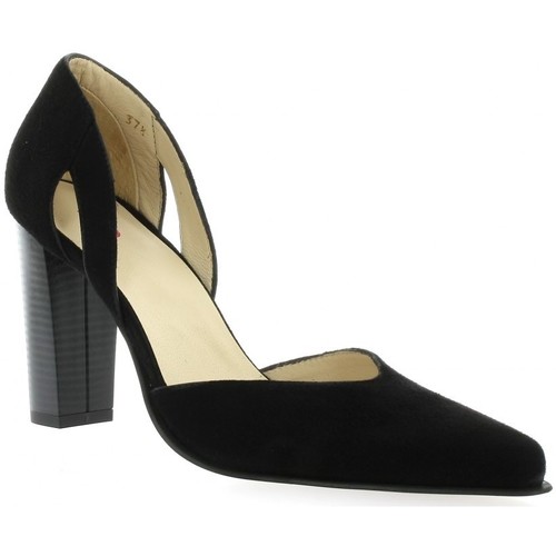 Chaussures Femme se mesure de la base du talon jusquau gros orteil Escarpins cuir velours Noir