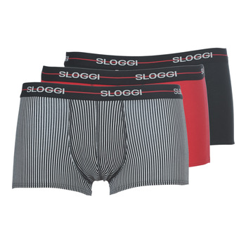 Sous-vêtements Homme Boxers Sloggi  MEN START X 3 Noir / Rouge