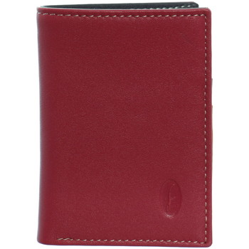 Francinel Porte-cartes cuir  ref_22156 7.5*10.5*2 Rouge