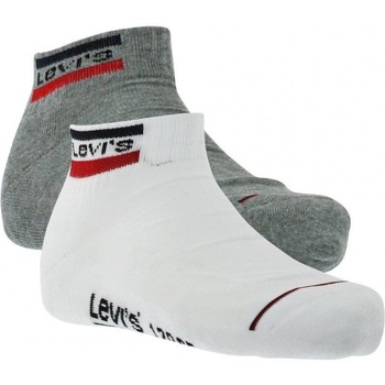 Sous-vêtements Homme Chaussettes Levi's LEVI'S Socquettes Mixte OLYMP Gri Blanc