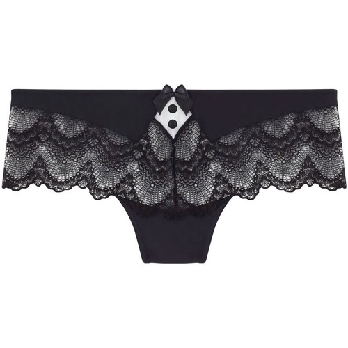 Sous-vêtements Femme Culottes & autres bas Femme | Shorty string noir/ivoire Boomerang - UR59221