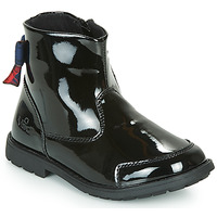 Chaussures Fille Boots Mod'8 STELIA Noir Vernis / Rouge