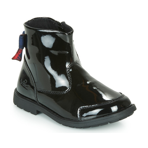 Mod'8 STELIA Noir Vernis / Rouge - Chaussures Boot Enfant 50 