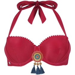 Vêtements Femme Maillots de bain séparables Brigitte Bardot Haut de maillot bandeau bordeaux/pétrole Soleil Rouge
