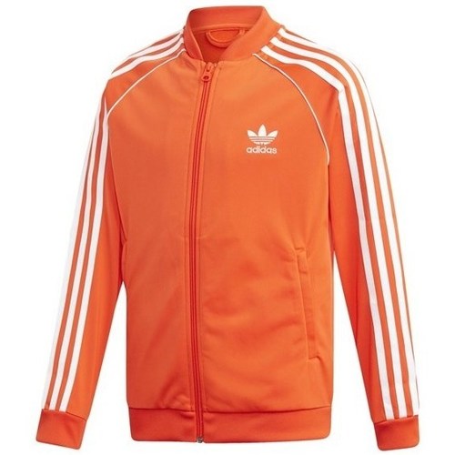 adidas Originals Sst Track Jacket Blanc, Orange - Vêtements Sweats Enfant  98,00 €