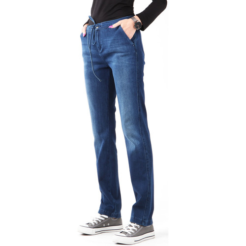 Vêtements new Jeans skinny Wrangler Slouchy Cosy Blue W27CGM82G Bleu