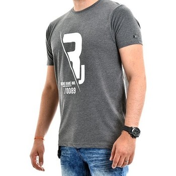Vêtements Homme T-shirts manches courtes Ritchie T-shirt pur coton organique NABAS Gris foncé