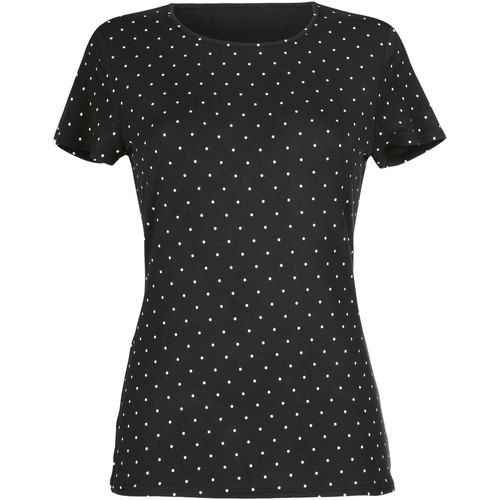 Vêtements Femme Tops / Blouses Lisca T-shirt manches courtes Dotty Cheek by Noir