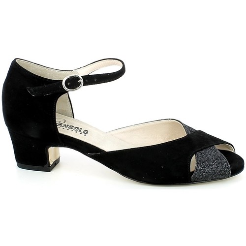 Chaussures Femme Sandales et Nu-pieds L'angolo 122.01 Noir