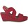 Chaussures Femme Le Temps des Cer Mephisto Sandales en velours GIULIANA Rouge