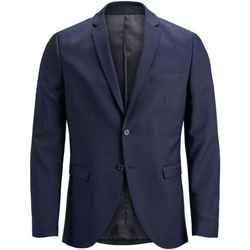 Vêtements Homme Vestes / Blazers Jack & Jones 12141107 JPRSOLARIS BLAZER NOOS DARK NAVY Bleu