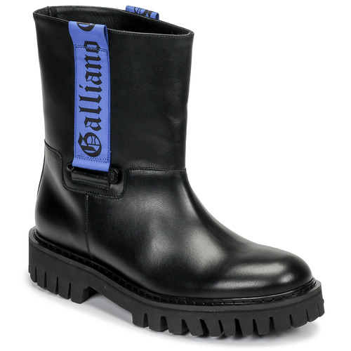 Chaussures Homme Boots John Galliano 8560 Noir / Bleu