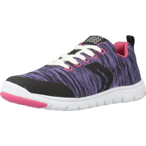 Chaussures Fille Baskets basses Geox J XUNDAY GIRL Violet