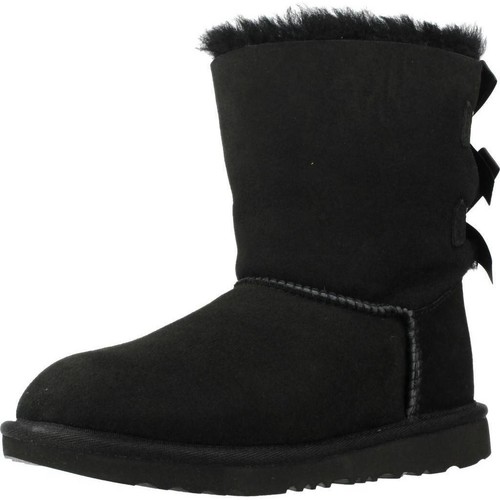 Chaussures Fille Bottes UGG BAILEY BOW II Noir