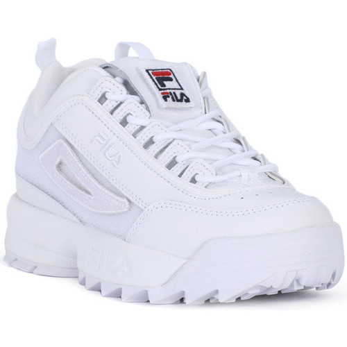 Chaussures Homme Baskets mode Fila cements DISRUPTOR LOW PATCHES Blanc