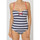 Vêtements Femme Maillots de bain 1 pièce Admas Maillot 1 pièce Navy stripes Bleu